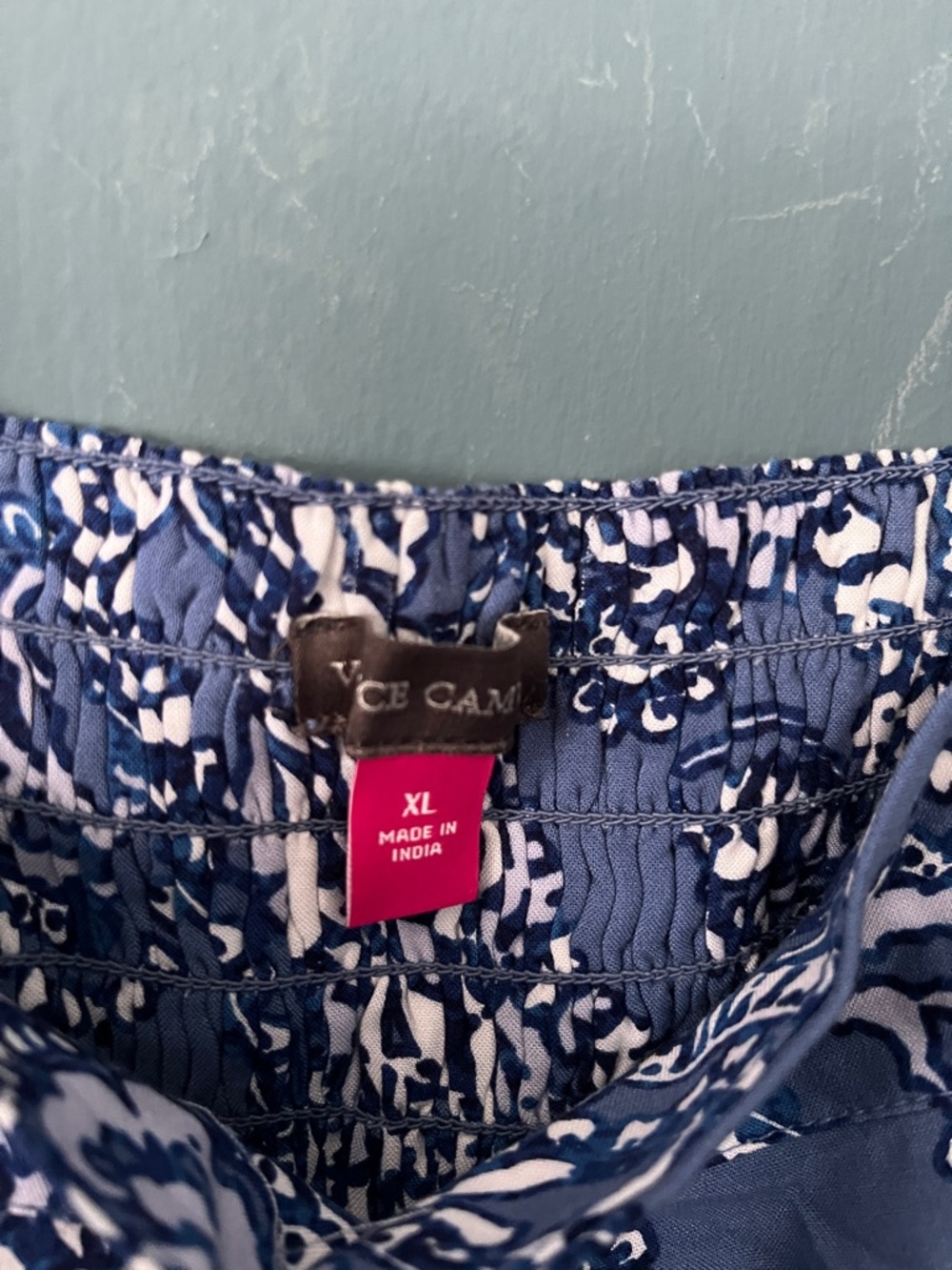 Vince Camuto Blue Paisley Tiered Maxi Dress - Picture 8 of 11